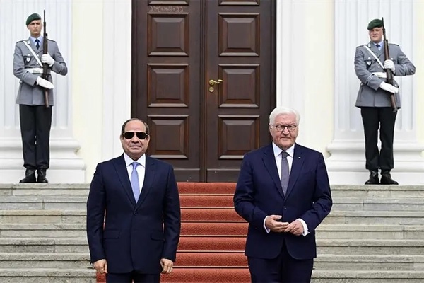 دیدار السیسی با رئیس‌جمهور و صدراعظم آلمان